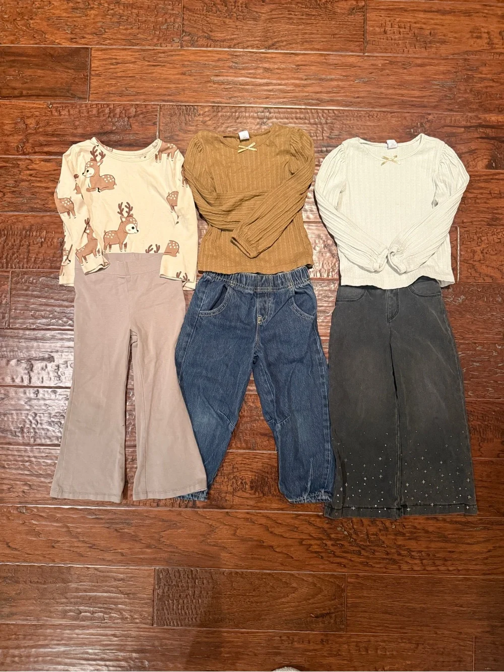 Girls Fall Clothing Bundle | 2T-4T | 6 piece Old Navy Jeans & long sleeves tops